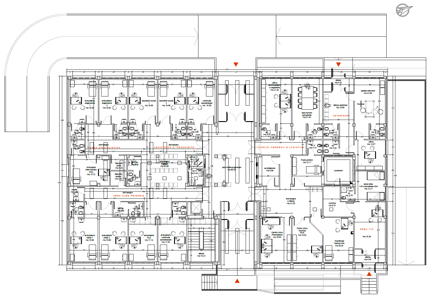 casa comunità garaguso pianta livello terra